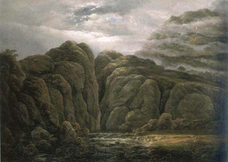 Johan Christian Dahl norwegian mountain landscape Spain oil painting art